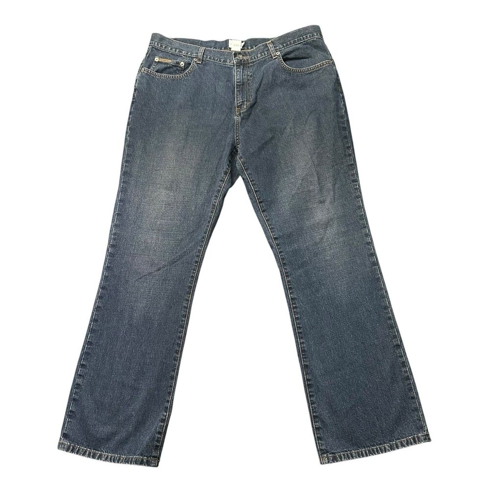 Calvin Klein Womens 16 Straight Leg Jeans Blue Classic Stretch Denim EUC